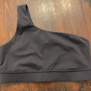 Black One-Shoulder CRZ YOGA bra
